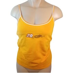 Vintage Y2K‎ Concepts Sport Tank Top Cami Built In Bra Tony Stewart 20 NASCAR L